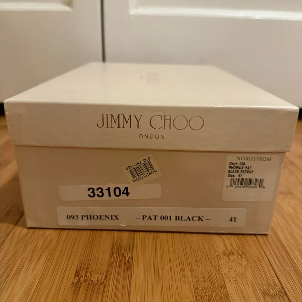 Jimmy Choo Phoenix Black Patent Leather Espadrilles – Size 41 - Picture 4 of 4